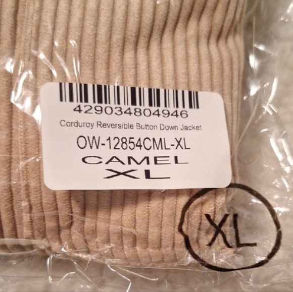 AMARYLLIS Reversible Corduroy🍀 Jacket in Camel Brown/Plaid - Picture 8 of 10